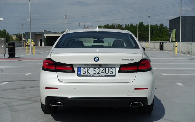 BMW Seria 5 cena 157500 przebieg: 94000, rok produkcji 2021 z Katowice małe 704